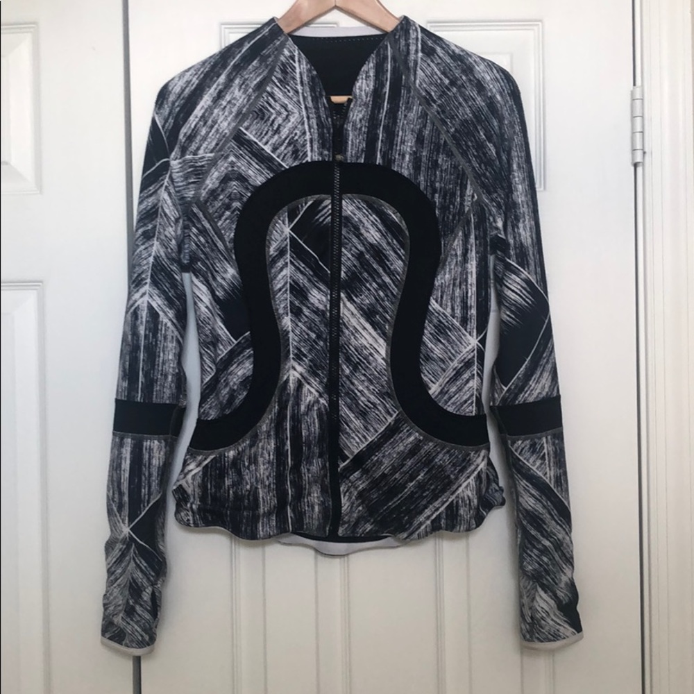 lululemon athletica Black & White Athletica Full-Zip Jacket